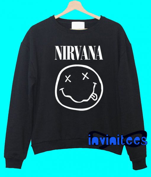 Nirvana Smiley Face Sweatshirt - invinitees.com