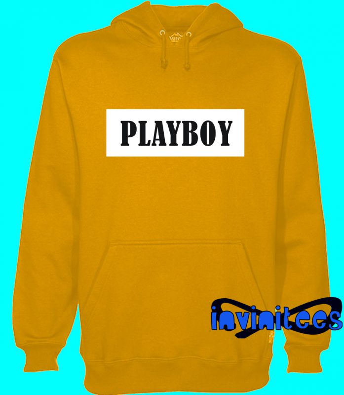 white playboy hoodie