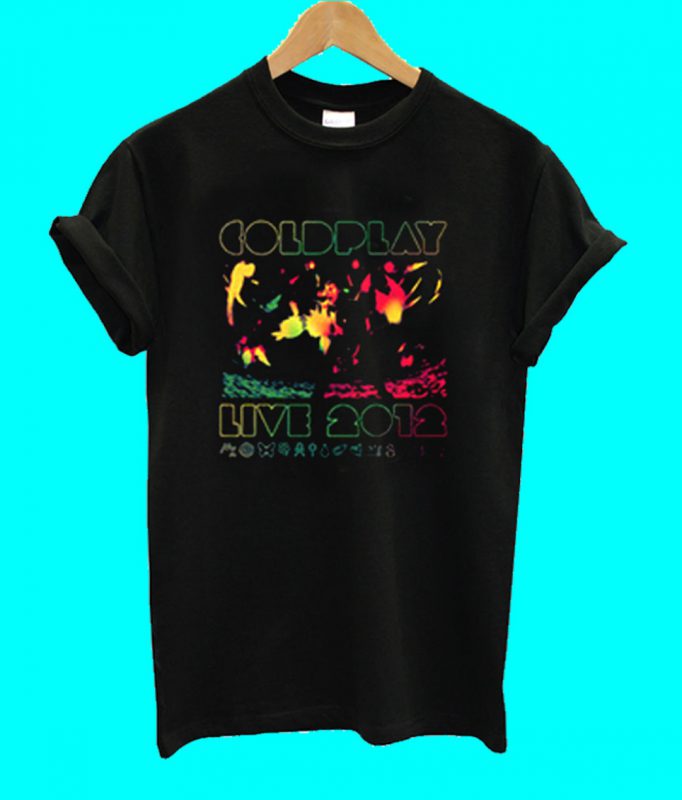 coldplay yellow t shirt