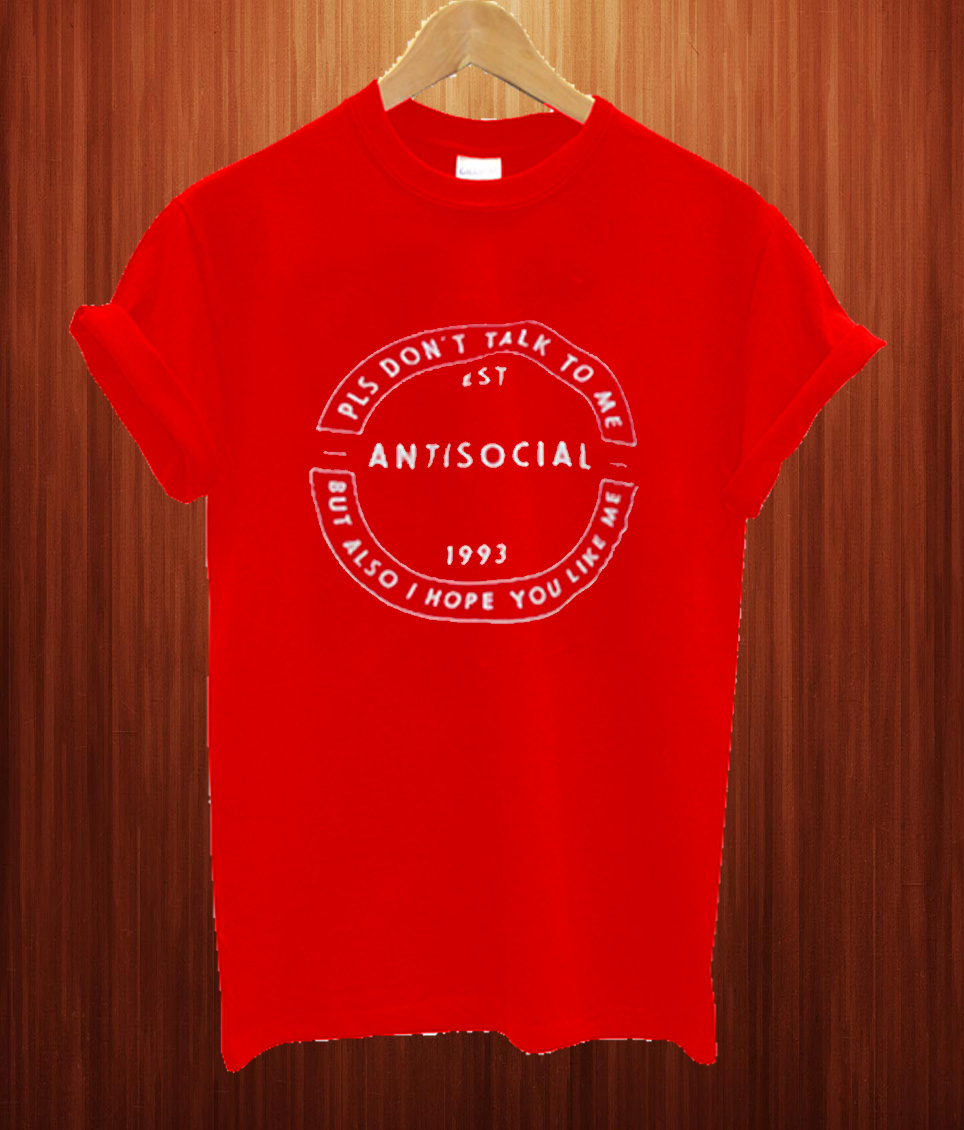 red antisocial shirt