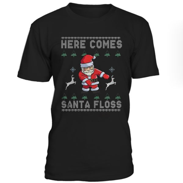 santa floss shirt