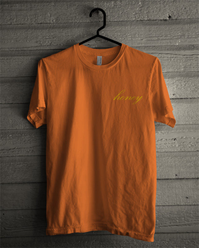 honey colored shirt