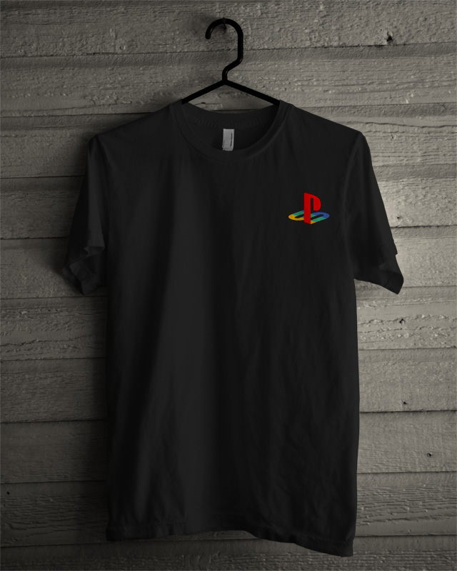 playstation shirt blue