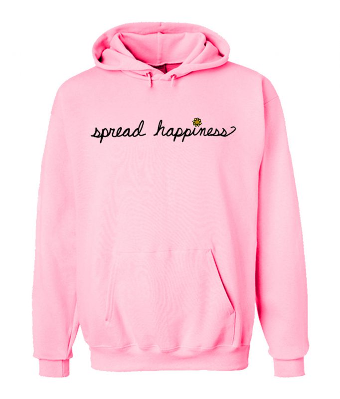 Spread Happiness Hoodie at Carole Gilbert blog
