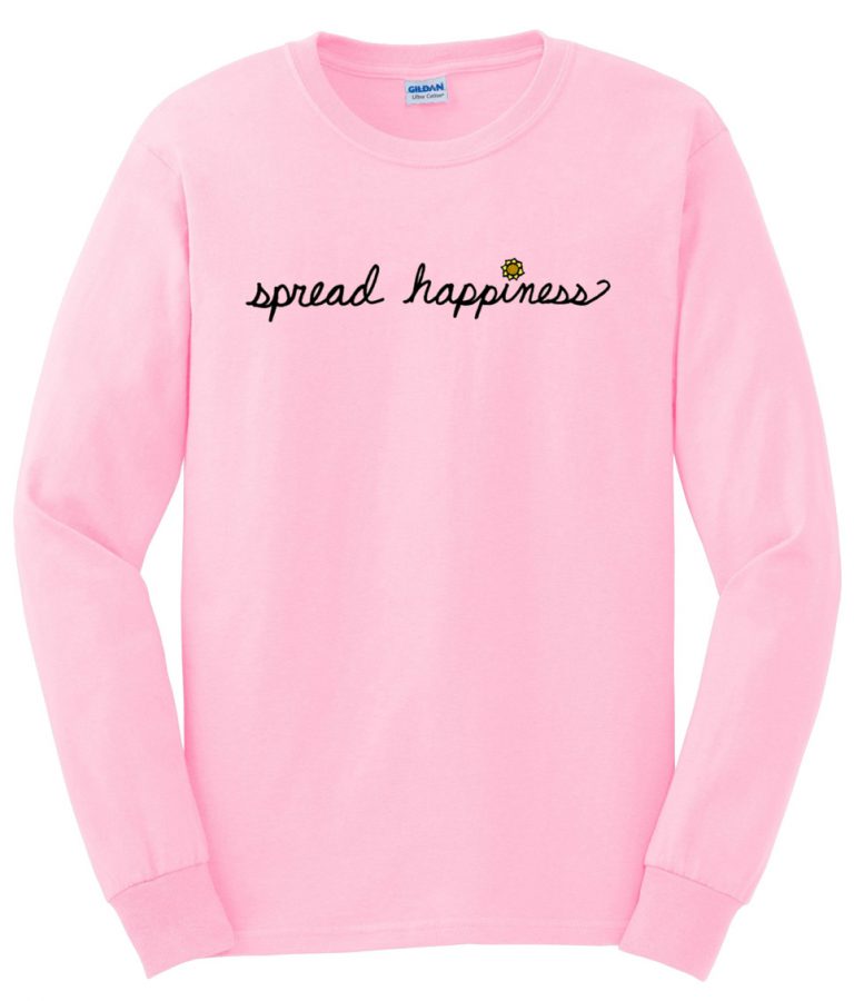 Spread Happiness Hoodie at Carole Gilbert blog