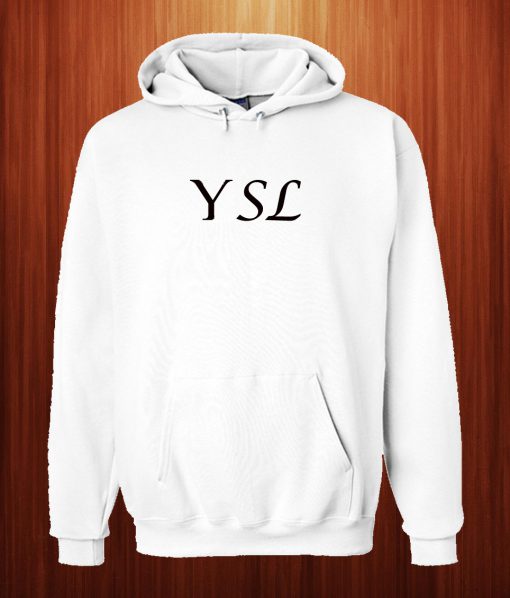 white ysl hoodie