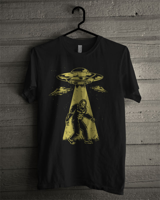 bigfoot ufo shirt