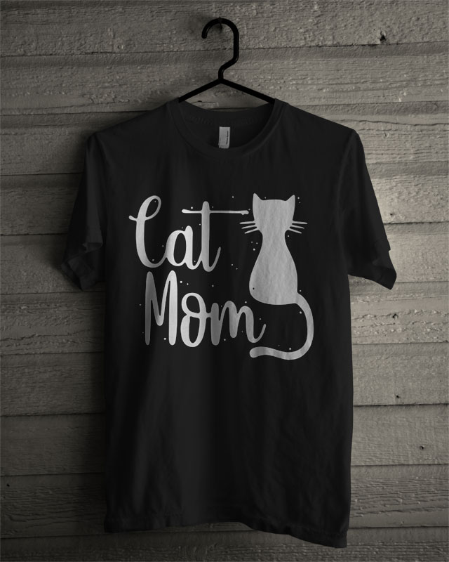 Cat Mom T Shirt