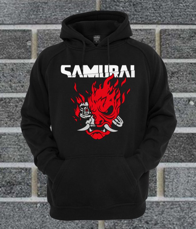 Cyberpunk 2077 Samurai Corporate Logo Classic Hoodie