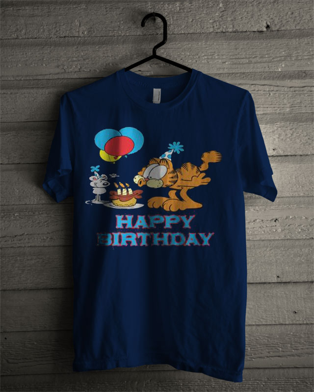 garfield birthday shirt