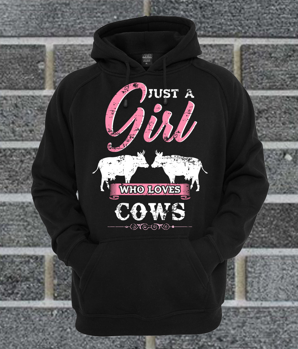 Just A Girl Who Loves Cows Hoodie