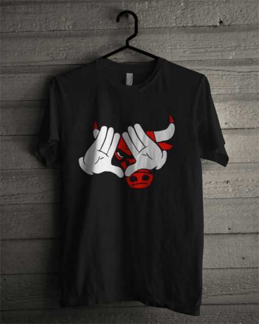 Mickey Hands Illuminati Chicago BULLS T Shirt