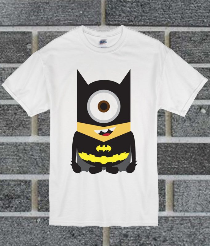 Minions Como Superheroes Batman T Shirt