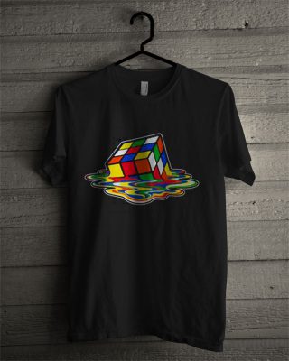 rubix cube melting shirt