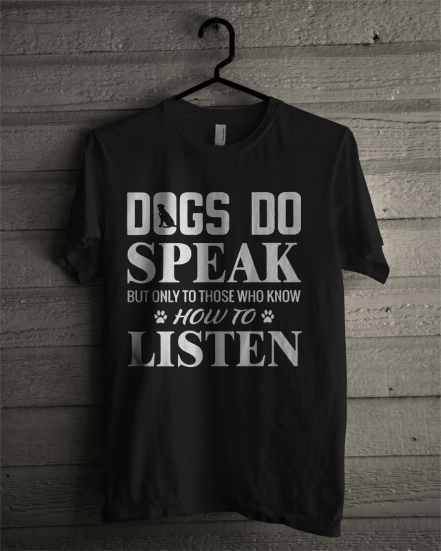 dog speak t shirts