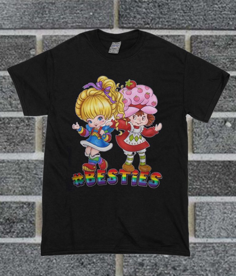 rainbow brite and strawberry shortcake shirt