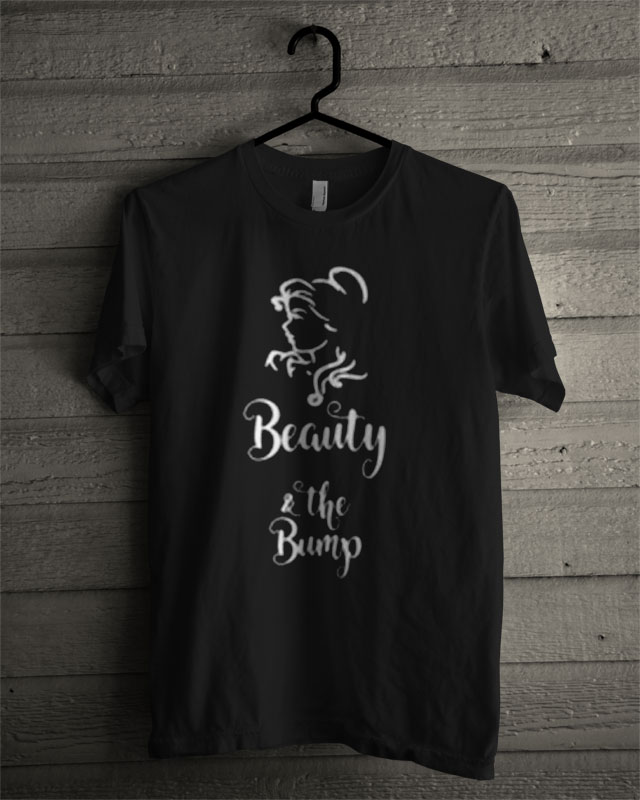 beauty and the bump t shirt