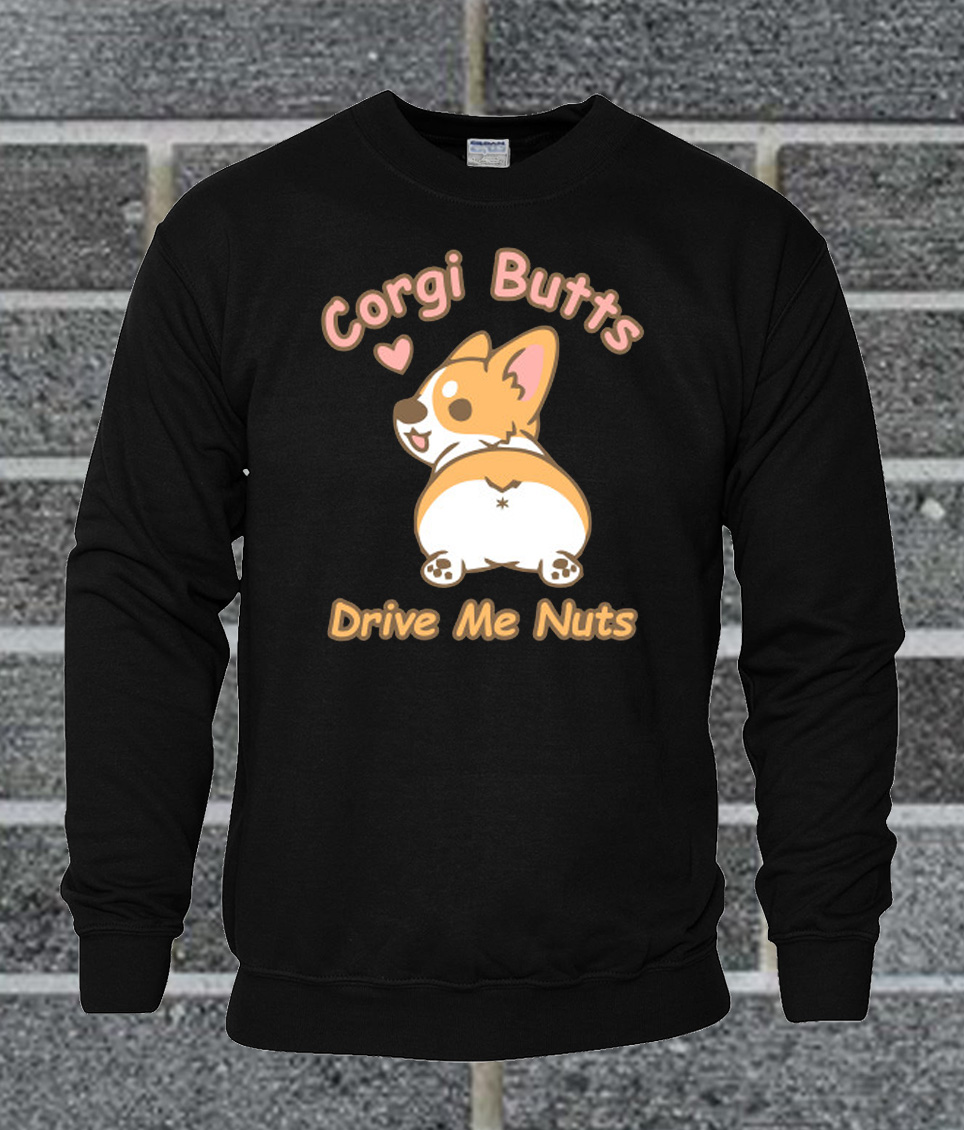 corgi butt sweatshirt