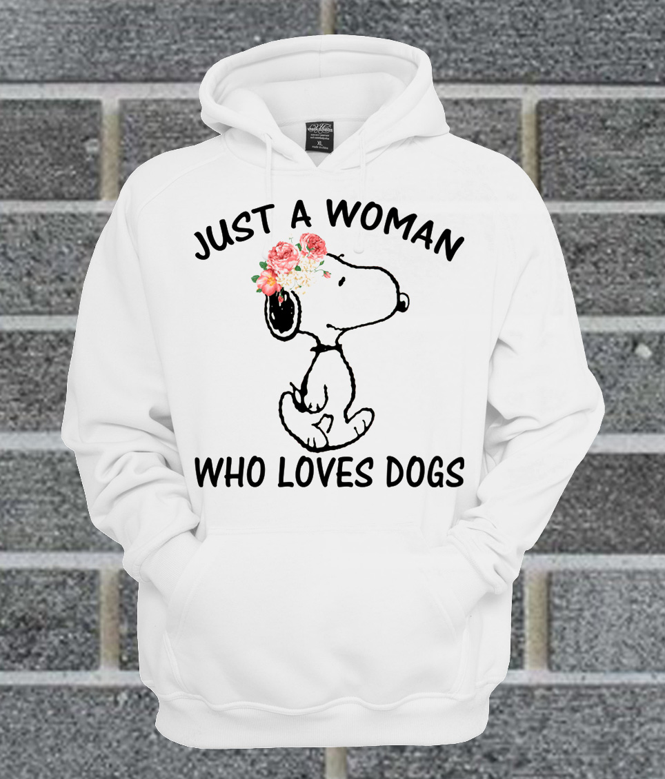 Snoopy Just A Woman Who Loves Dogs Hoodie