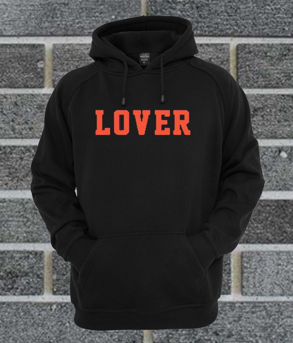 lover loser puff print hoodie sweatshirt