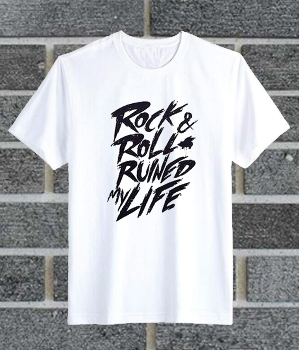 rock and roll ruined my life shirt