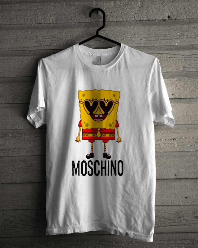 moschino spongebob t shirt